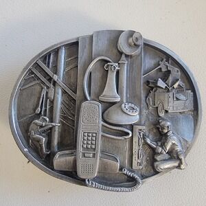 Siskiyou Buckle Co 1988 Telephone American Communications Industry Pewter Z50